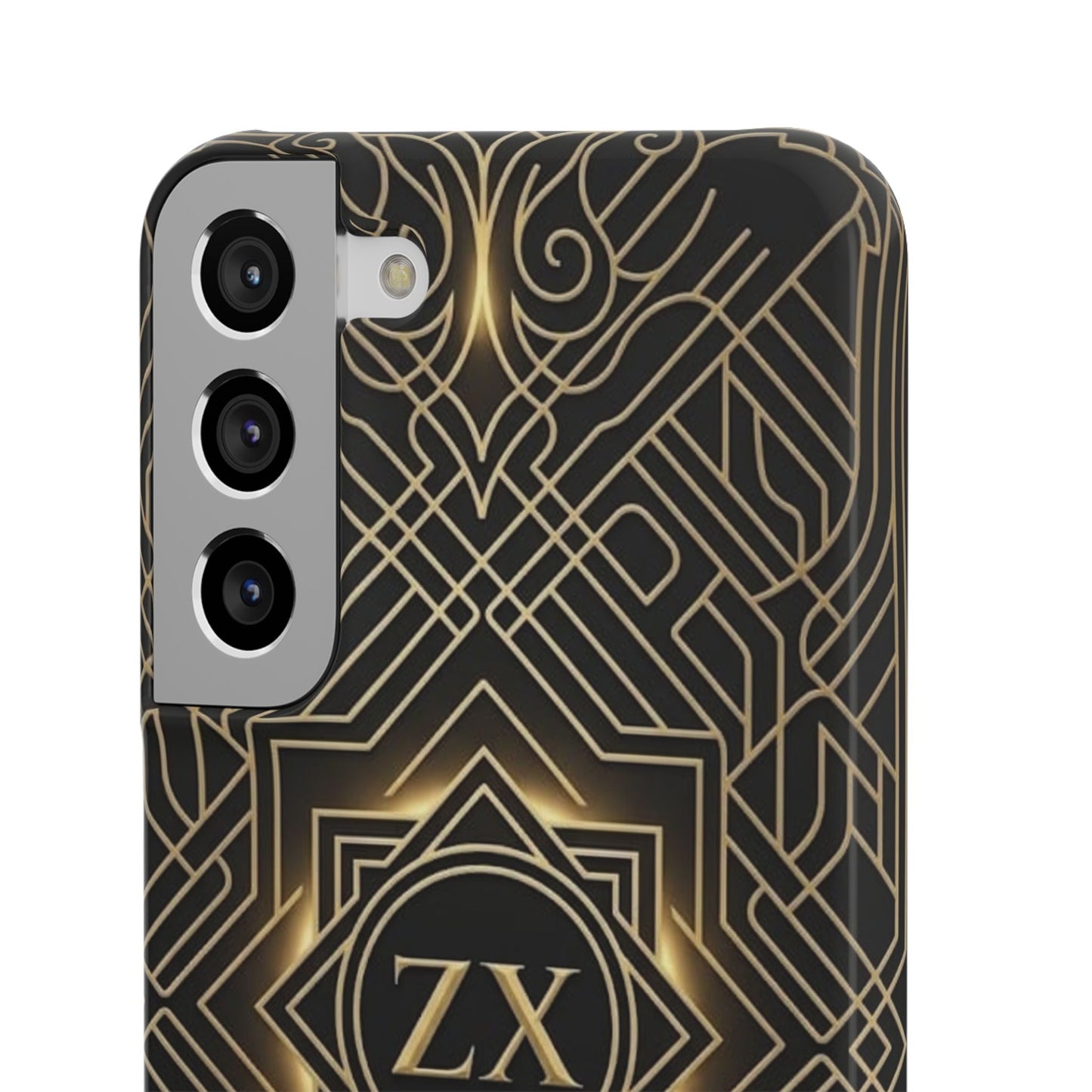 Luxury Gold Geometric Art Deco Slim Phone Case for iPhone & Samsung