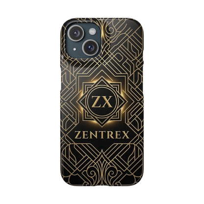 Luxury Gold Geometric Art Deco Slim Phone Case for iPhone & Samsung