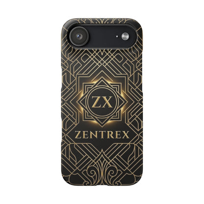 Luxury Gold Geometric Art Deco Slim Phone Case for iPhone & Samsung