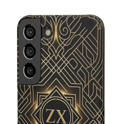 Luxury Gold Geometric Art Deco Slim Phone Case for iPhone & Samsung