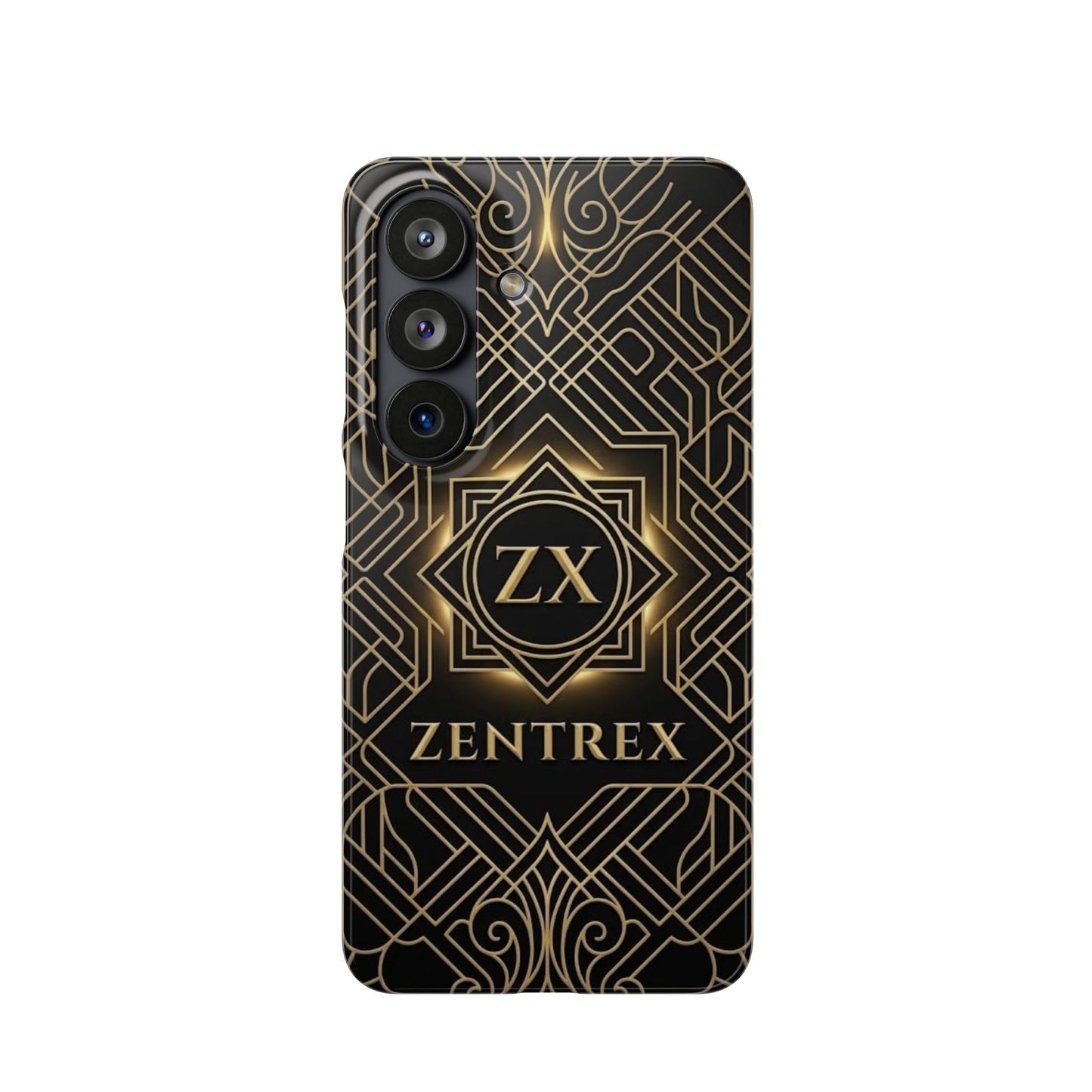 Luxury Gold Geometric Art Deco Slim Phone Case for iPhone & Samsung
