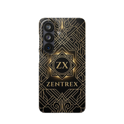 Luxury Gold Geometric Art Deco Slim Phone Case for iPhone & Samsung