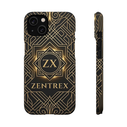 Luxury Gold Geometric Art Deco Slim Phone Case for iPhone & Samsung