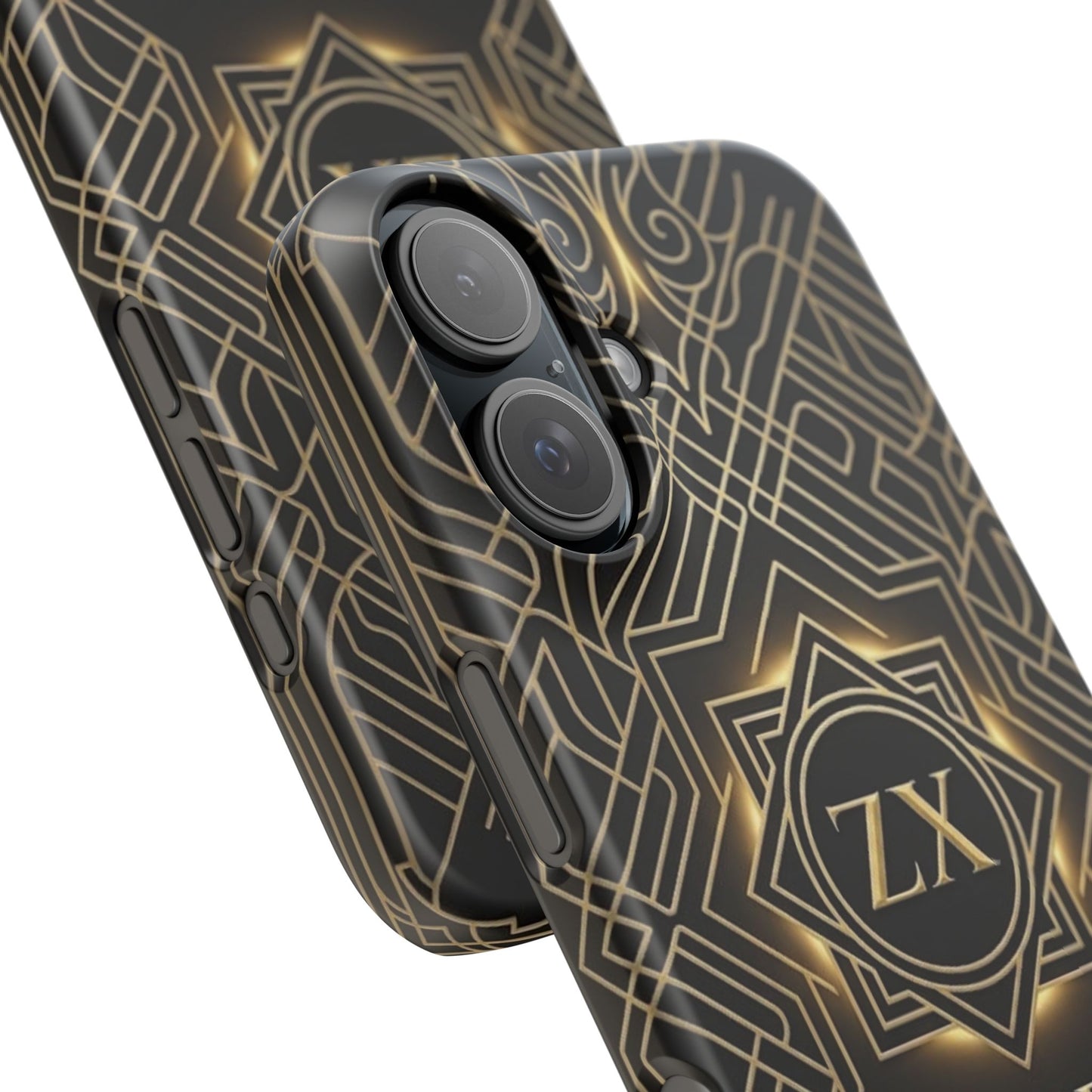 Luxury Gold Geometric Art Deco Slim Phone Case for iPhone & Samsung