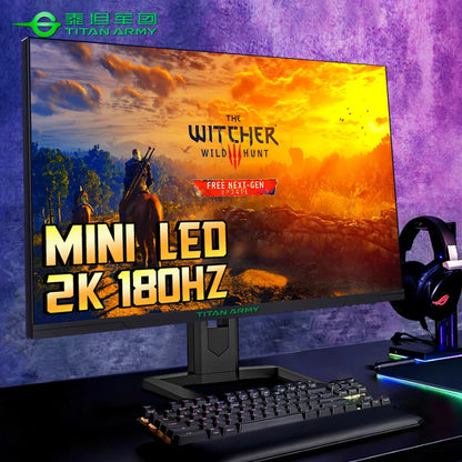 TITAN ARMY 27-inch 2K MiniLED 180Hz Gaming Monitor
