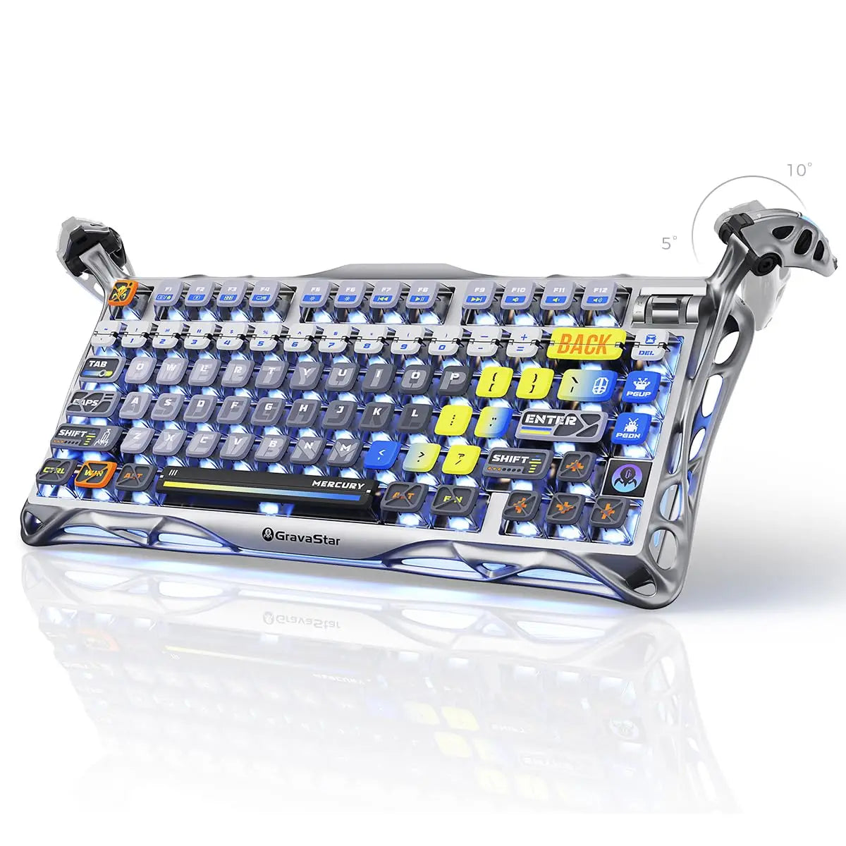 GravaStar K1 Pro Wireless 75% Hot-Swappable RGB Pro Aluminum Mechanical Keyboard
