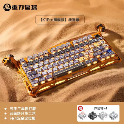 GravaStar K1 Pro Wireless 75% Hot-Swappable RGB Mechanical Keyboard