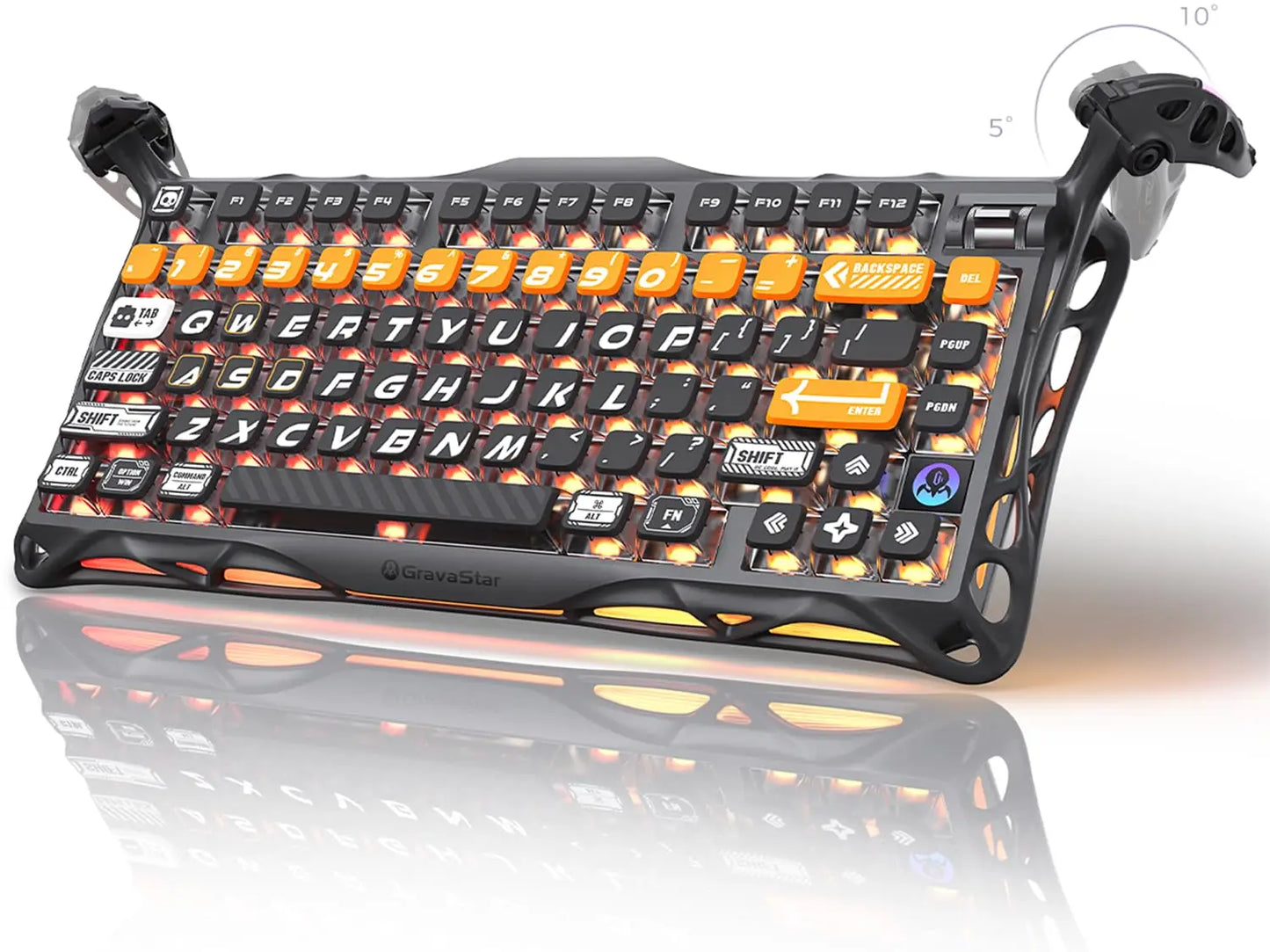 GravaStar K1 Pro Wireless 75% Hot-Swappable RGB Pro Aluminum Mechanical Keyboard