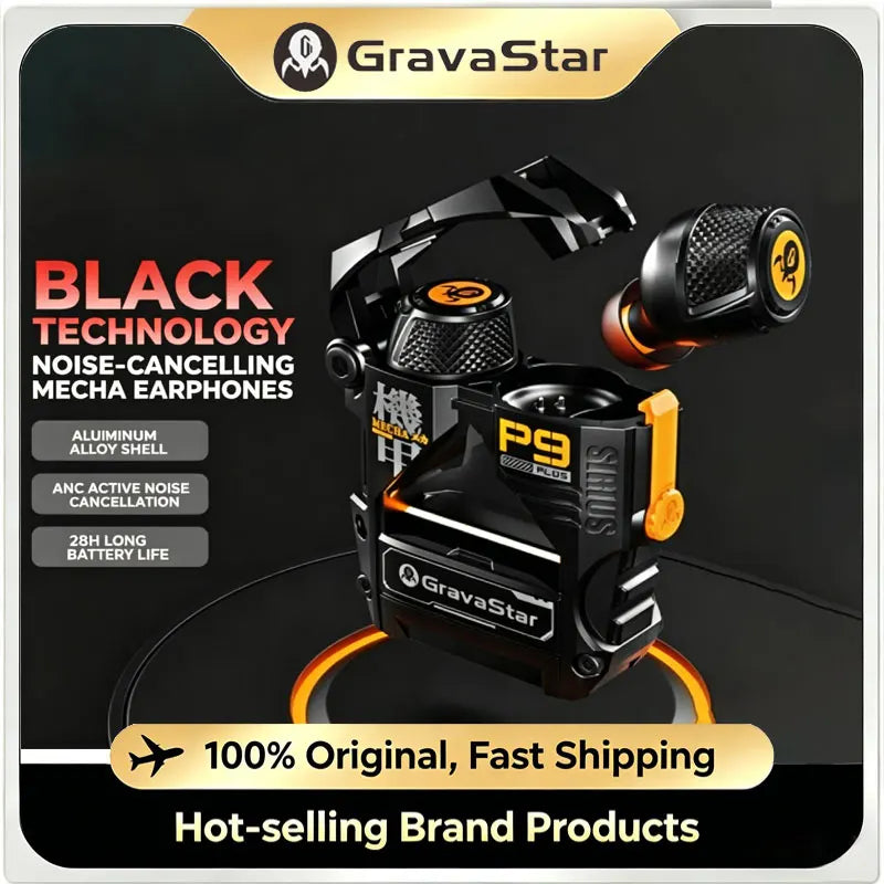 GravaStar Sirius Plus P9 True Wireless Bluetooth 5.3 ANC Earbuds