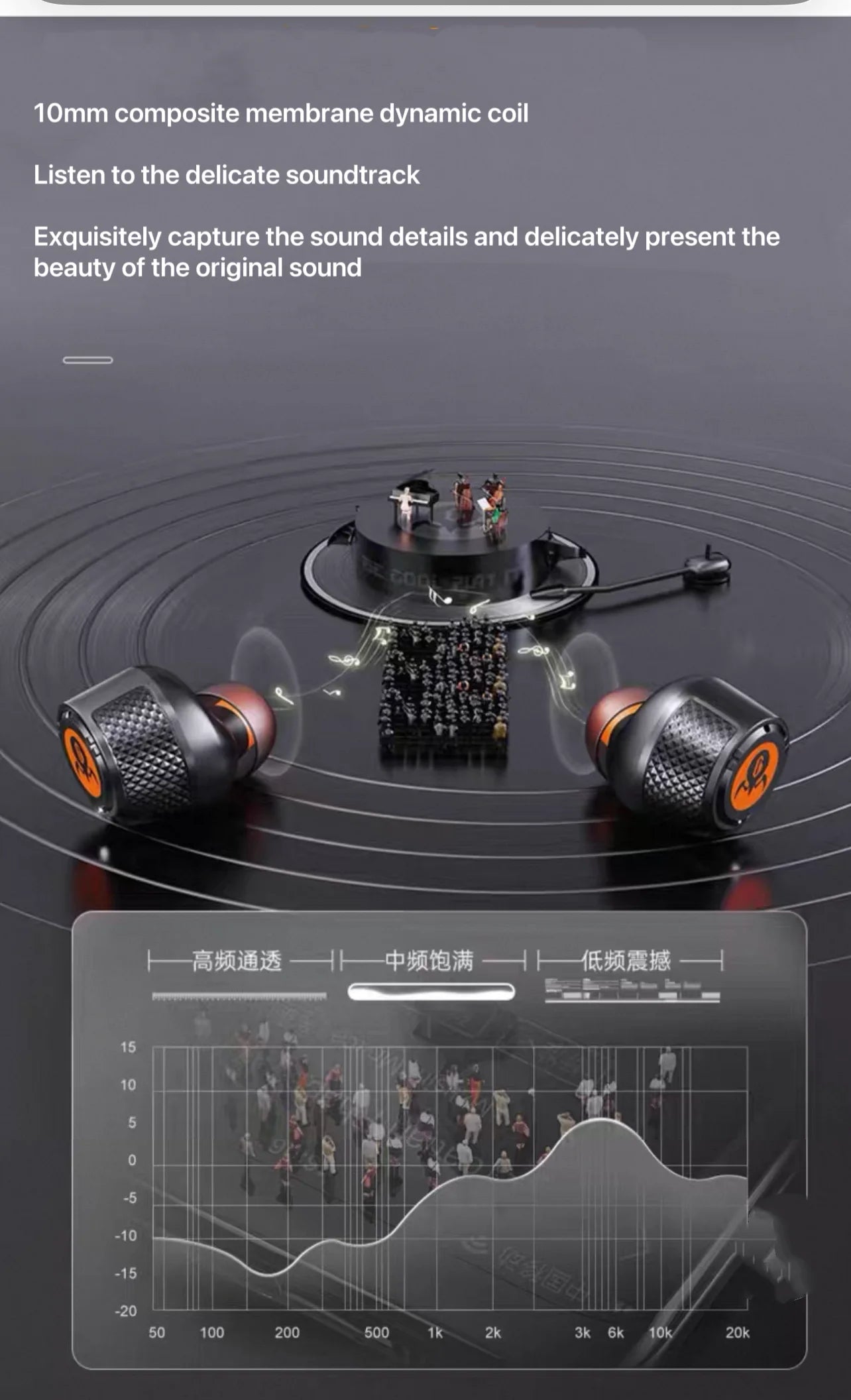 GravaStar Sirius P9 Plus Wireless ANC Gam ing Earphones with RGB