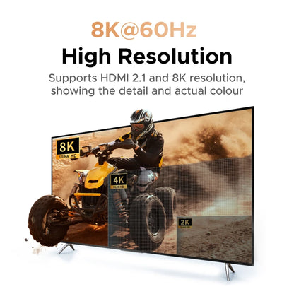 UGREEN Right Angle HDMI 2.1 Adapter Male to Female 8K@60Hz Connector