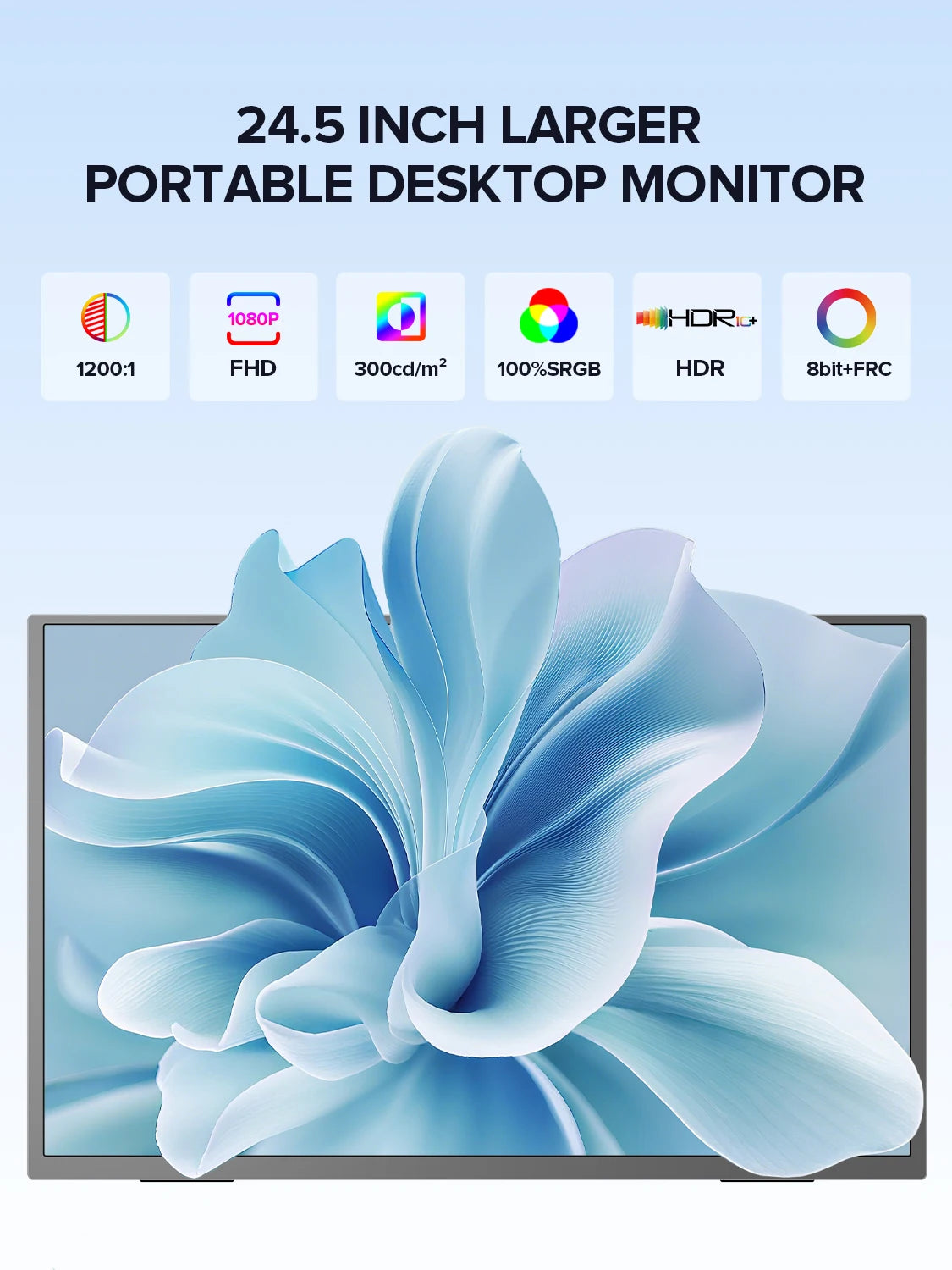 Uperfect 24.5-inch 240Hz Portable Gaming Monitor IPS 1ms Display
