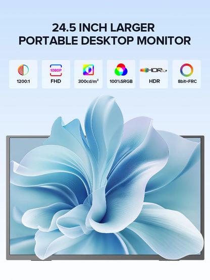 Uperfect 24.5-inch 240Hz Portable Gaming Monitor IPS 1ms Display