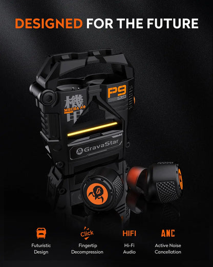 GravaStar Sirius P9 Plus Wireless ANC Gam ing Earphones with RGB
