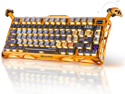 GravaStar K1 Pro Wireless 75% Hot-Swappable RGB Pro Aluminum Mechanical Keyboard