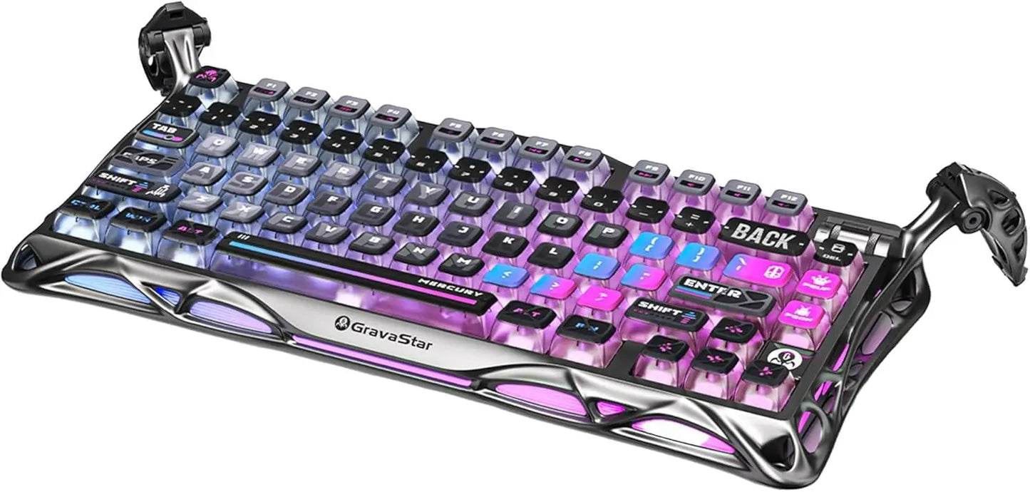 GravaStar K1 Pro Wireless 75% Hot-Swappable RGB Pro Aluminum Mechanical Keyboard